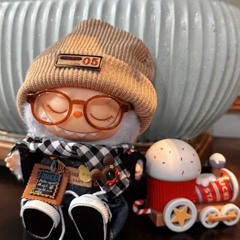 17cm Cute Mini Plush Doll'S Clothes Outfit Accessories For Korea Kpop Exo Labubu Idol Dolls Skirt Hat Clothing DIY Kids Gift
