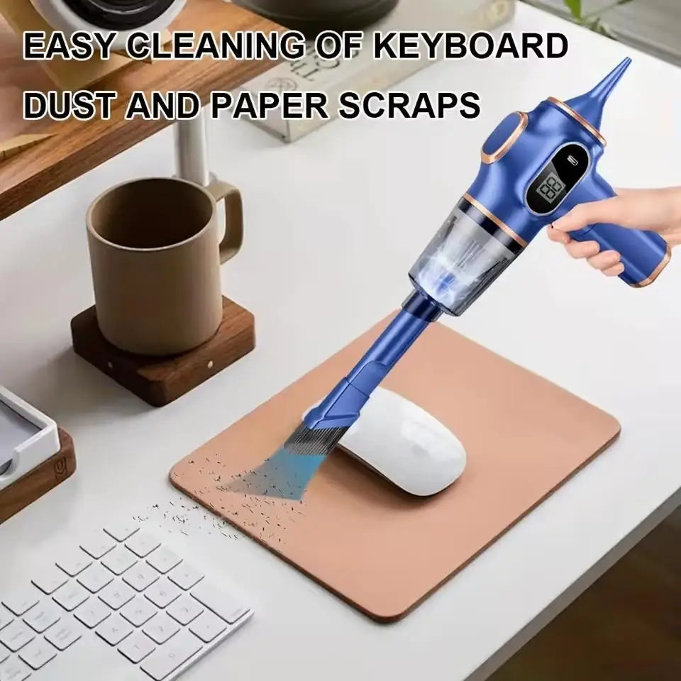 Car Vacuum Cleaner Vacuum Cleaner Wireless Portable 120W High Suction Car Household Office Integrated Handheld Mini Dust Blower