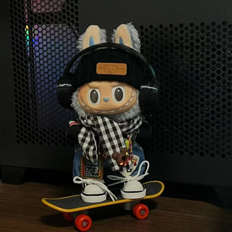 17cm Cute Mini Plush Doll'S Clothes Outfit Accessories For Korea Kpop Exo Labubu Idol Dolls Skirt Hat Clothing DIY Kids Gift