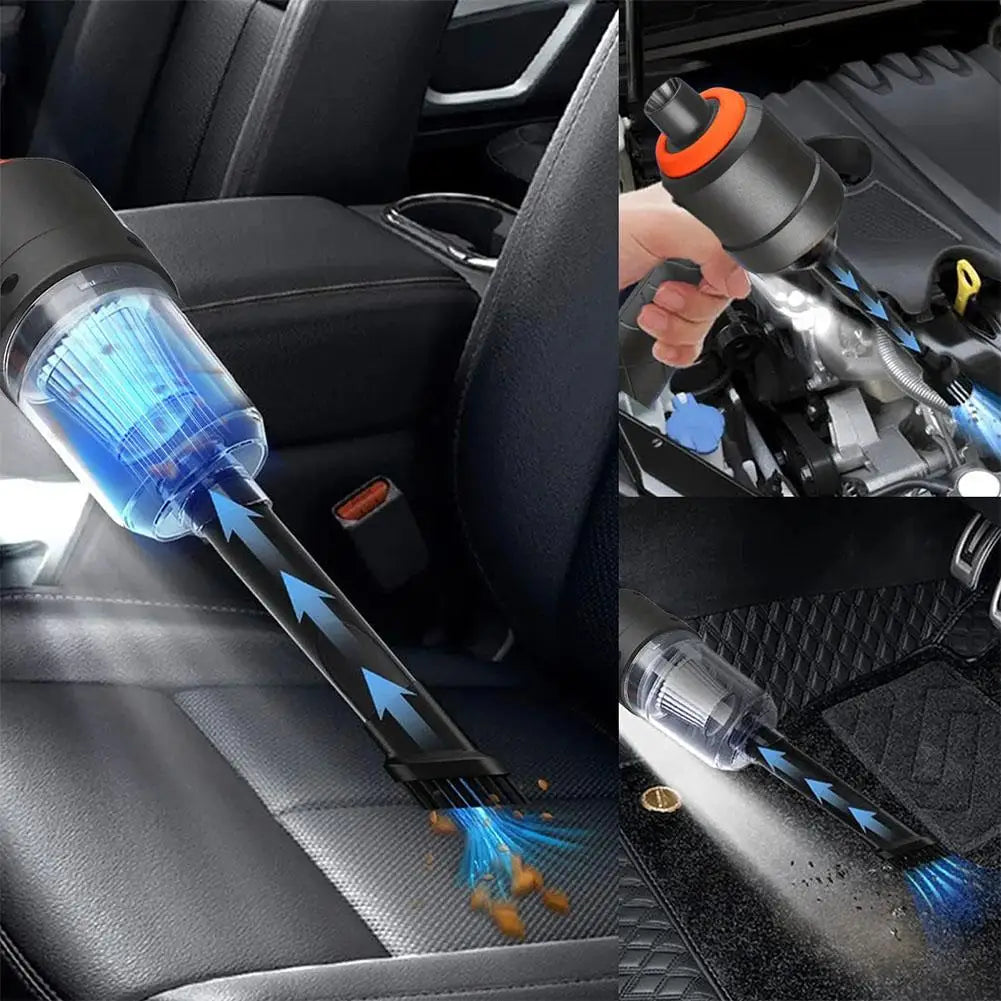 Car Vacuum Cleaner Portable Handheld Mini Wireless Vacuum Cleaner For Both Home And Car High Power Car Cleaning Tool