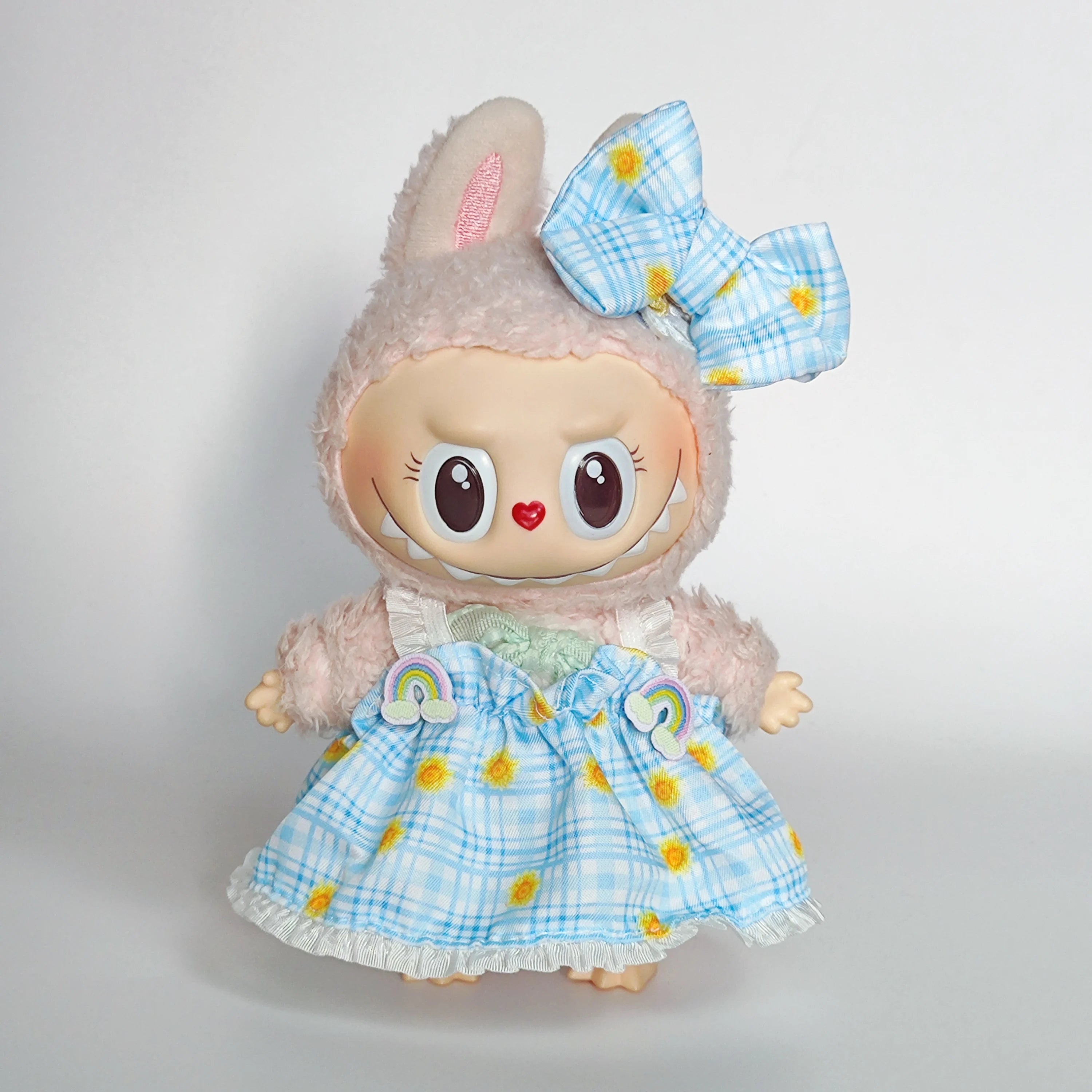 17cm Cute Mini Plush Doll'S Clothes Outfit Accessories For Korea Kpop Exo Labubu Idol Dolls Skirt Hat Clothing DIY Kids Gift