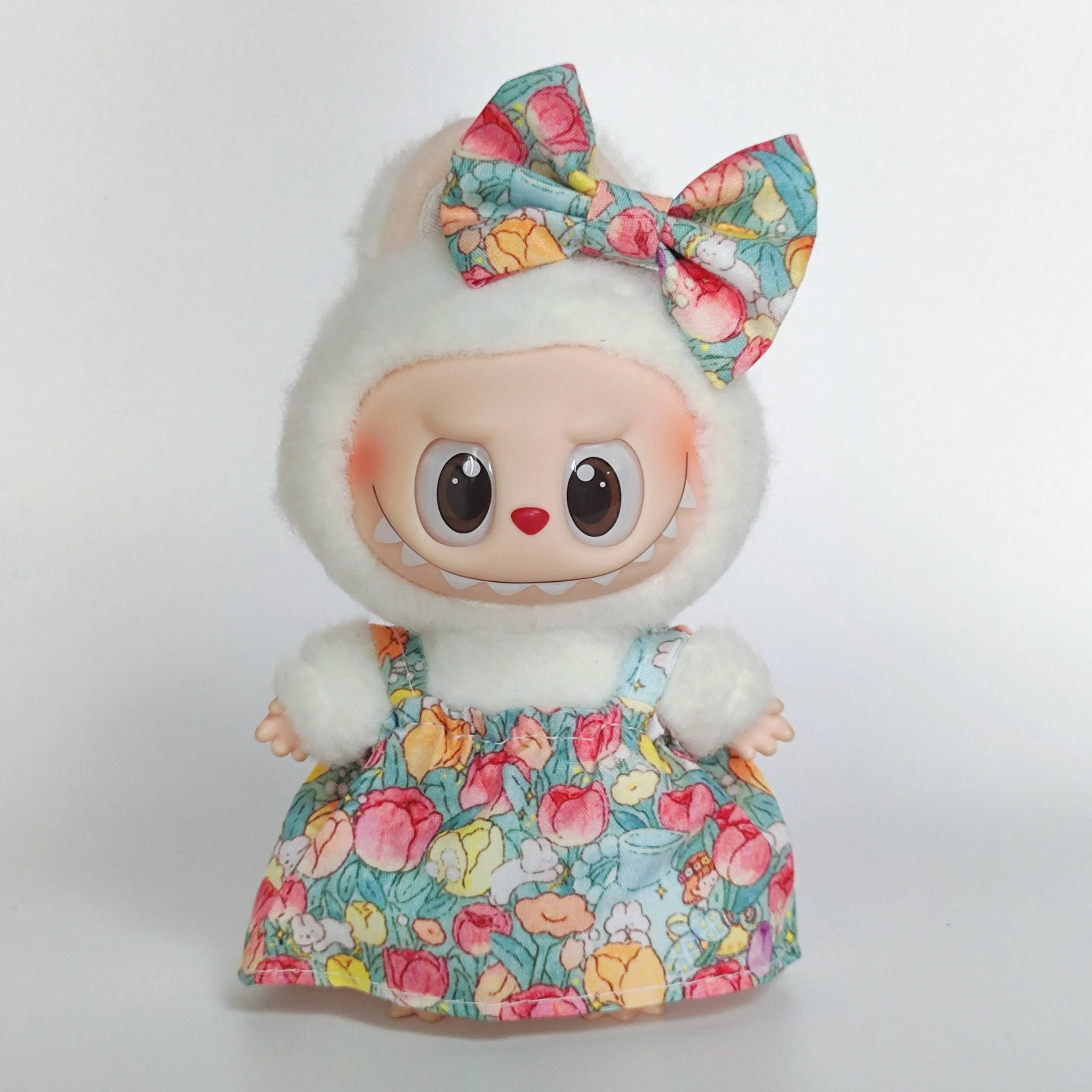 17cm Cute Mini Plush Doll'S Clothes Outfit Accessories For Korea Kpop Exo Labubu Idol Dolls Skirt Hat Clothing DIY Kids Gift
